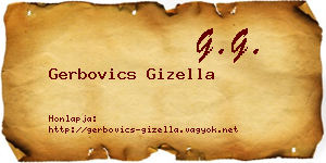 Gerbovics Gizella névjegykártya